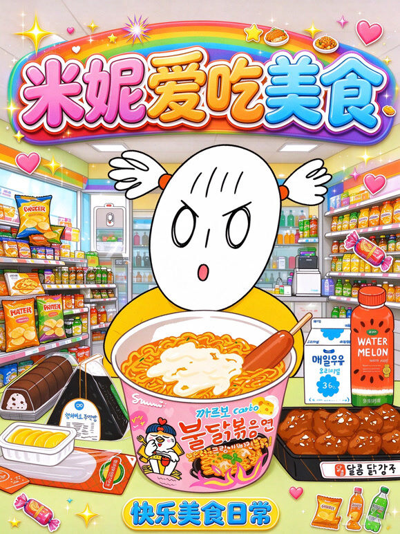 米妮爱吃美食