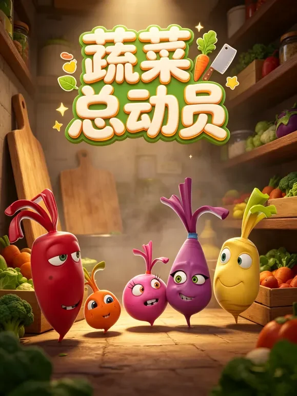 蔬菜总动员动漫海报