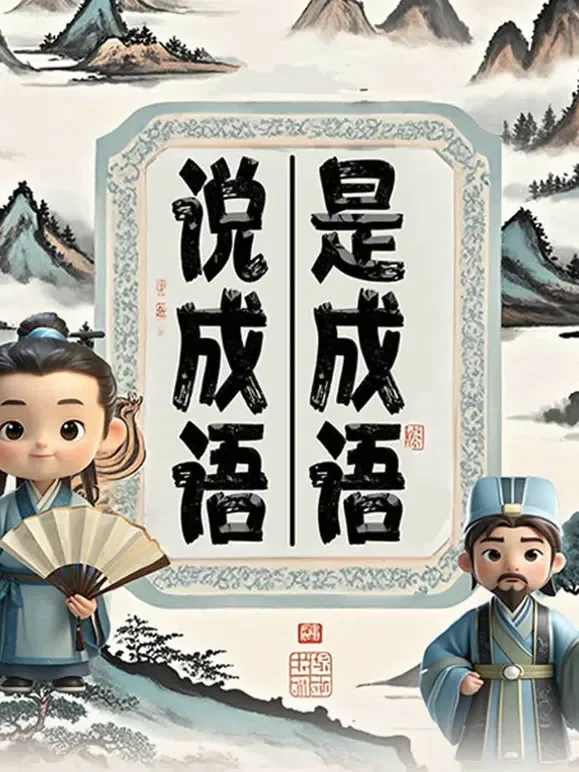 说成语是成语动漫海报