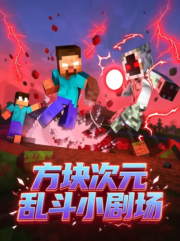 方块次元乱斗小剧场动漫海报