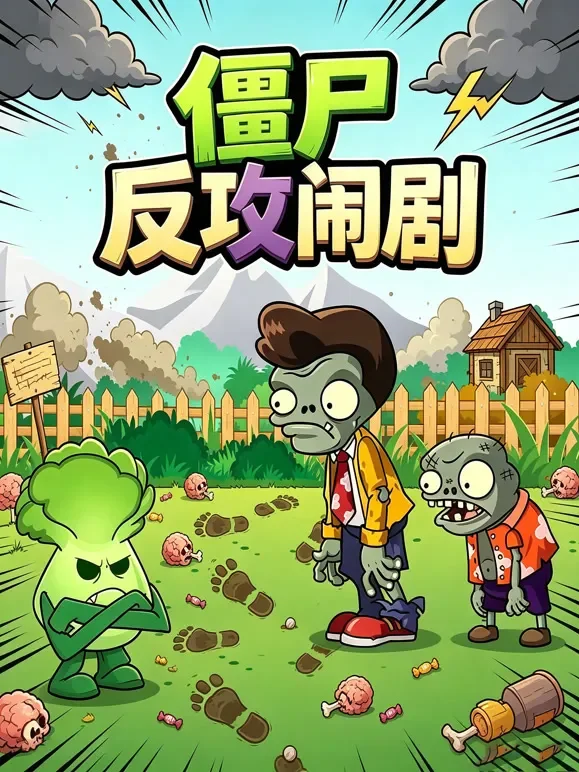 僵尸反攻闹剧动漫海报