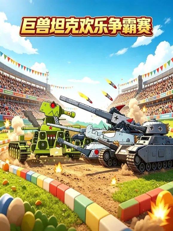 巨兽坦克欢乐争霸赛动漫海报
