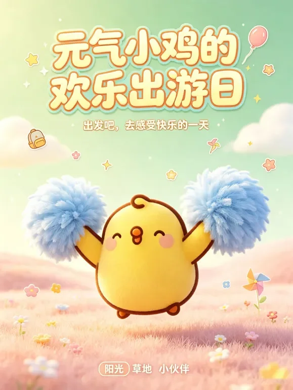 元气小鸡的欢乐出游日动漫海报