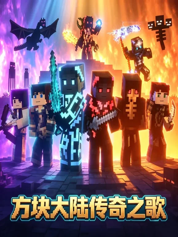 方块大陆传奇之歌动漫海报