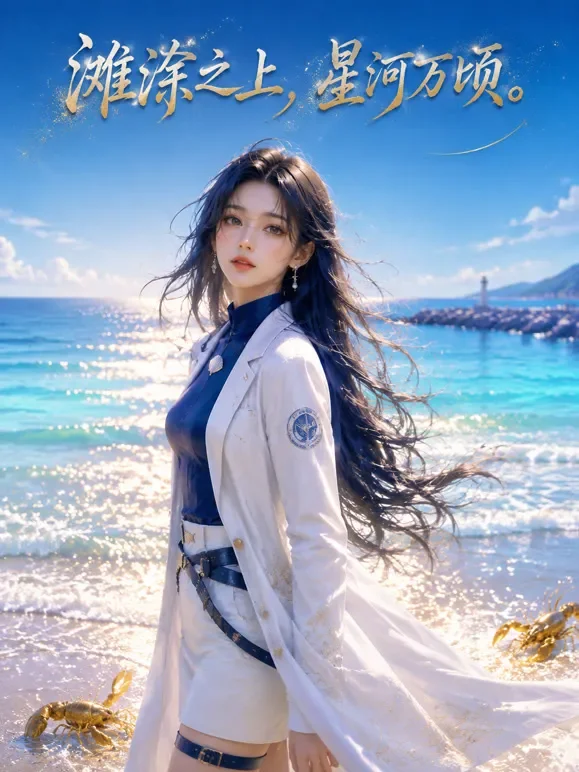 滩涂之上，星河万顷动漫海报