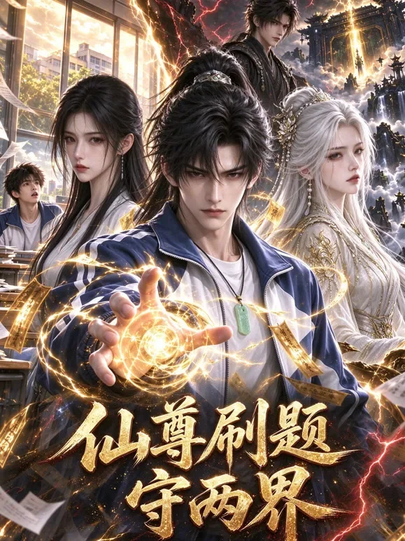仙尊刷题守两界动漫海报