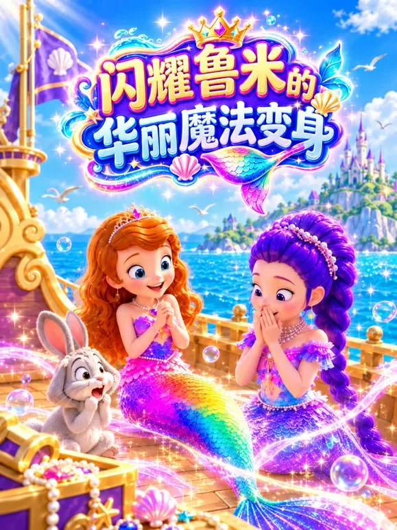 闪耀鲁米的华丽魔法变身动漫海报