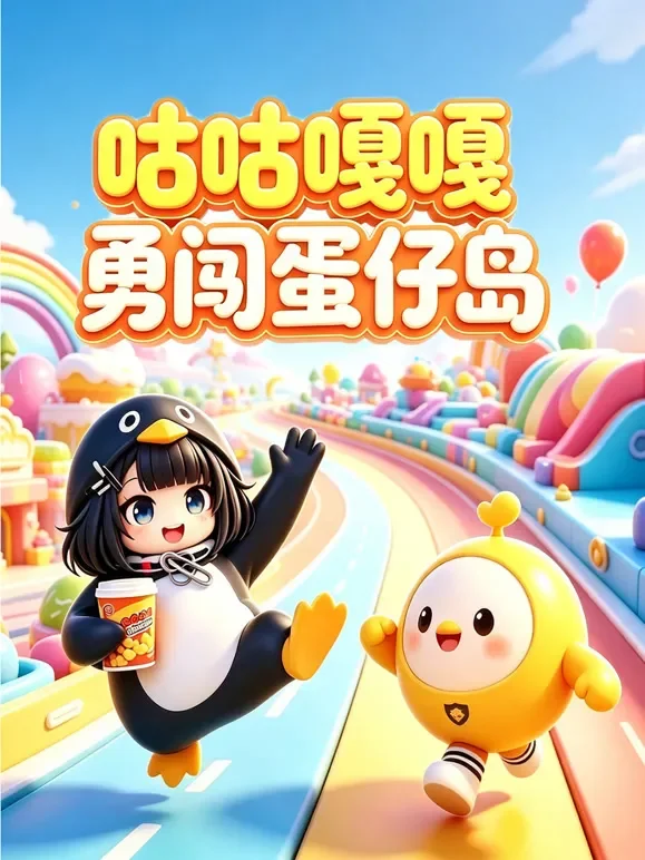 咕咕嘎嘎勇闯蛋仔岛动漫海报