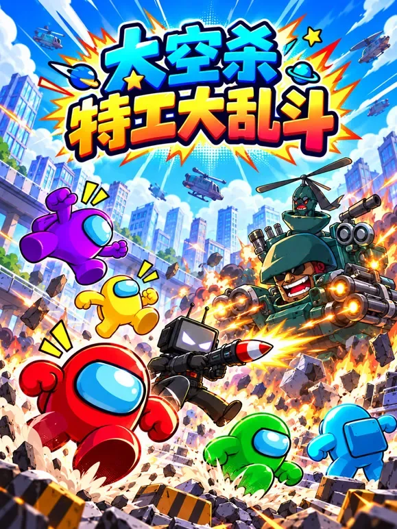 太空杀特工大乱斗动漫海报