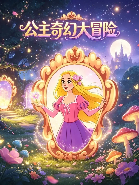 公主奇幻大冒险动漫海报