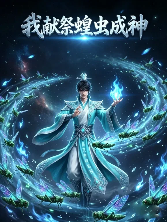 我献祭蝗虫成神动漫海报