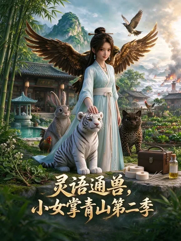 灵语通兽，小女掌青山第二季动漫海报