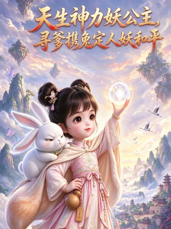 天生神力妖公主，寻爹携兔定人妖和平动漫海报