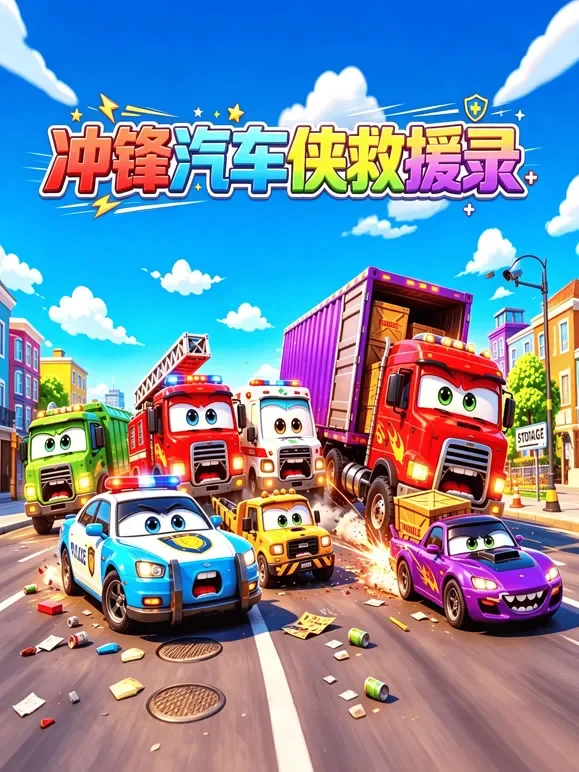 冲锋汽车侠救援录动漫海报