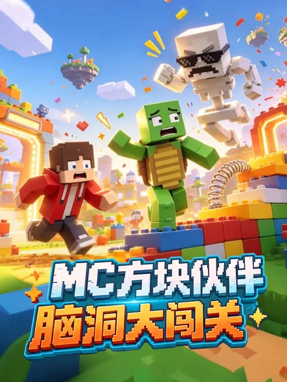 MC方块伙伴脑洞大闯关动漫海报