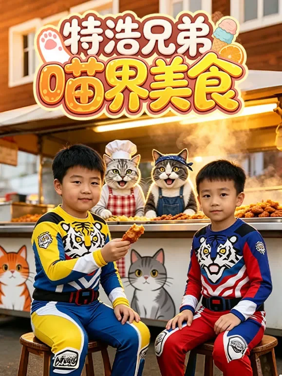 特浩兄弟喵界美食动漫海报