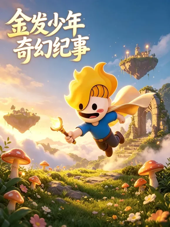 金发少年奇幻纪事动漫海报