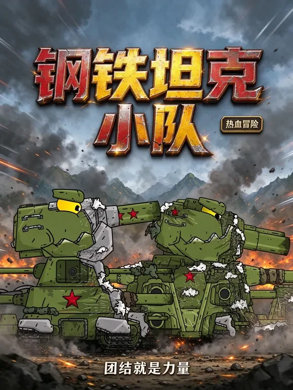 钢铁坦克小队动漫海报