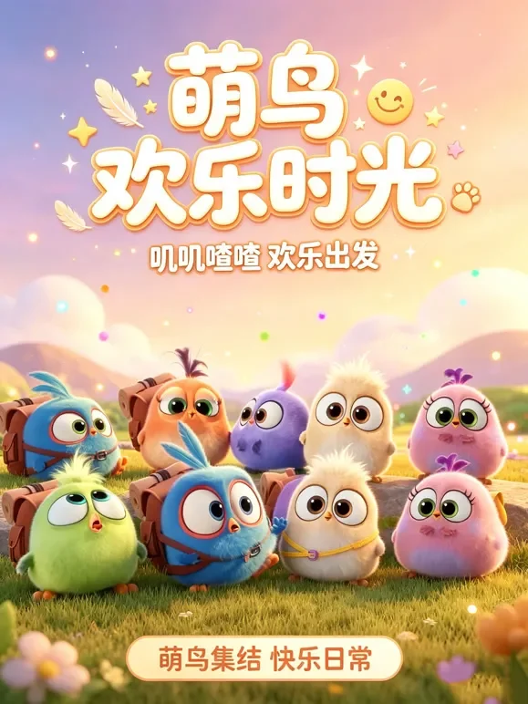 萌鸟欢乐时光动漫海报