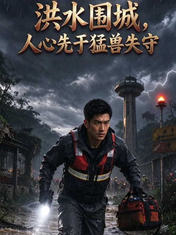 洪水围城，人心先于猛兽失守动漫海报