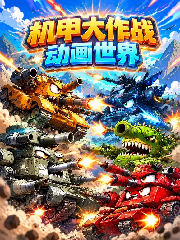 机甲大作战动画世界动漫海报
