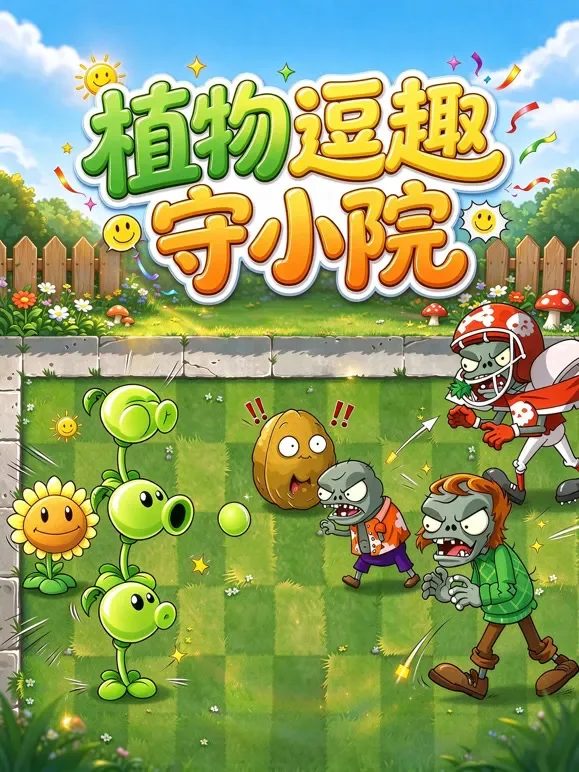 植物逗趣守小院动漫海报