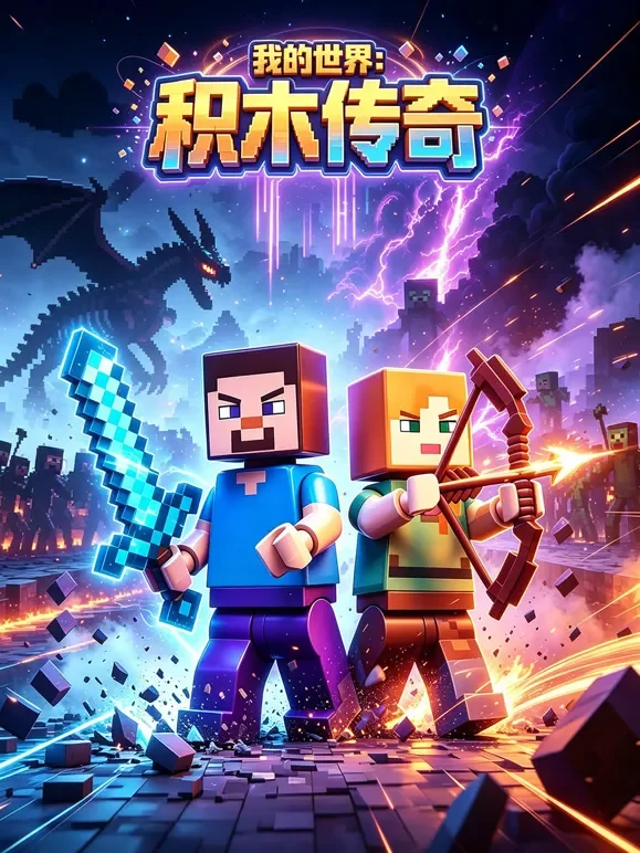 我的世界积木传奇动漫海报