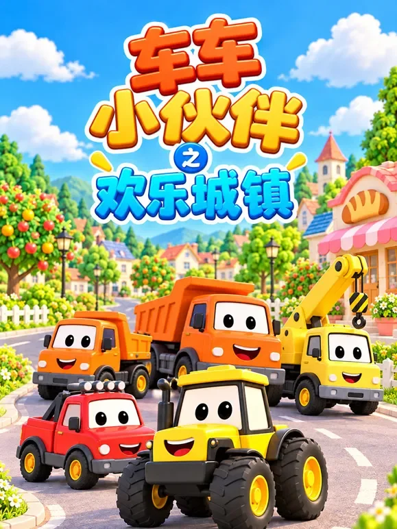 车车小伙伴之欢乐城镇动漫海报