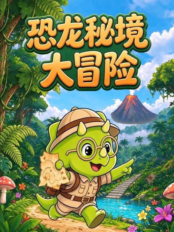 恐龙秘境大冒险动漫海报