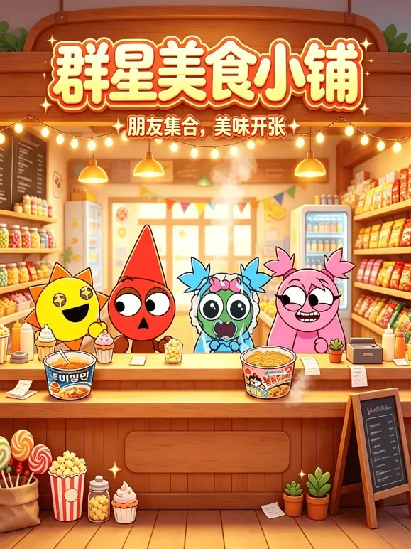 群星美食小铺动漫海报