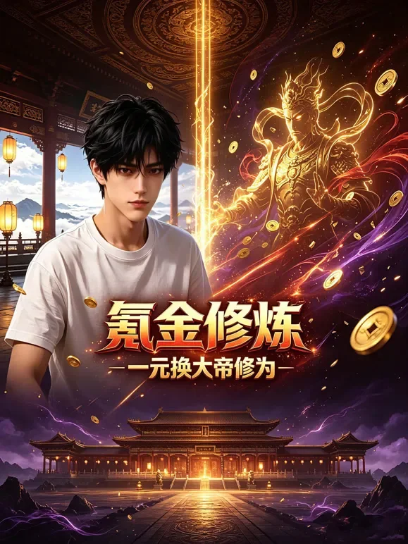 氪金修炼，一元换大帝修为动漫海报