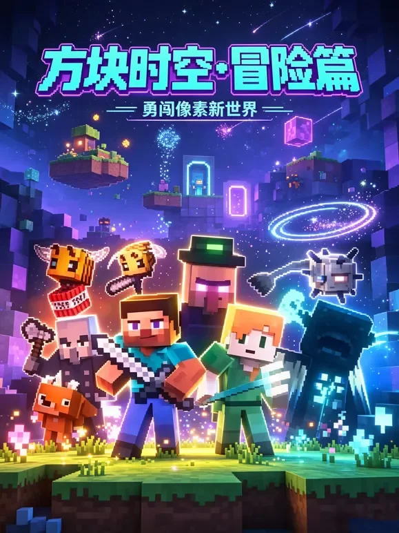 方块时空・冒险篇动漫海报