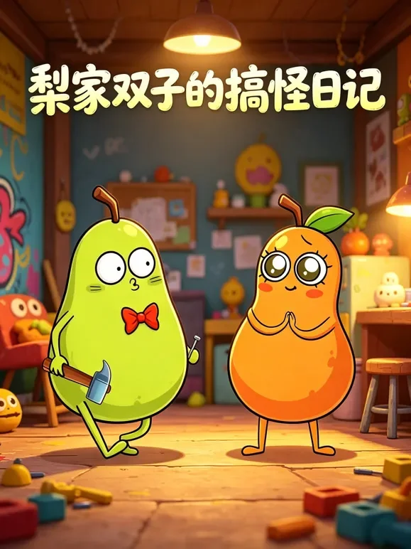 梨家双子的搞怪日记动漫海报