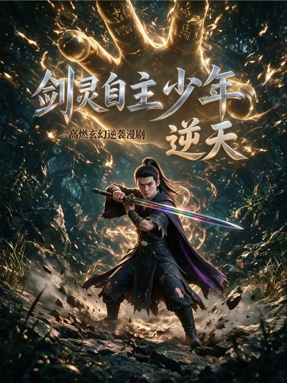 剑灵自主少年逆天动漫海报