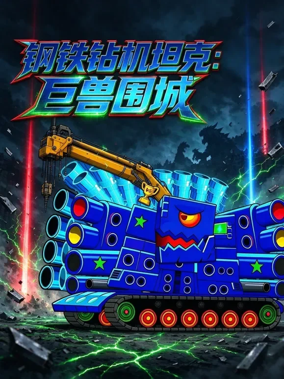 钢铁钻机坦克：巨兽围城动漫海报