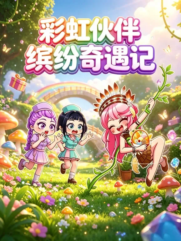 彩虹伙伴缤纷奇遇记动漫海报
