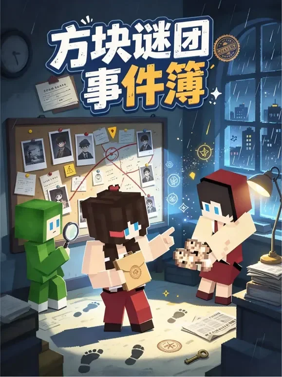 方块谜团事件簿动漫海报