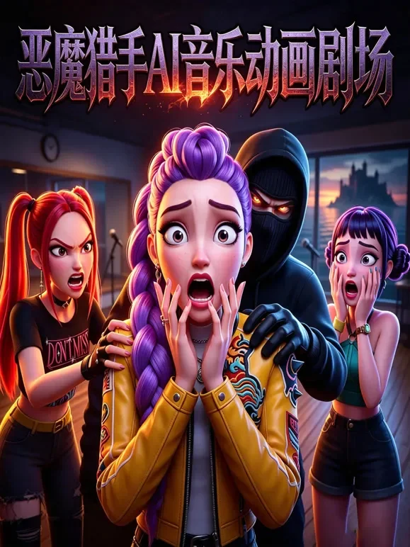 恶魔猎手 AI 音乐动画剧场动漫海报