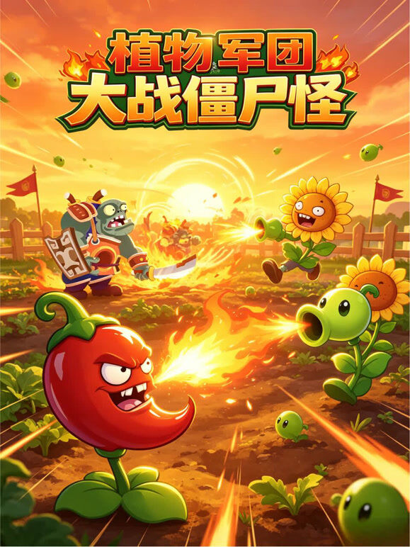 植物军团大战僵尸怪