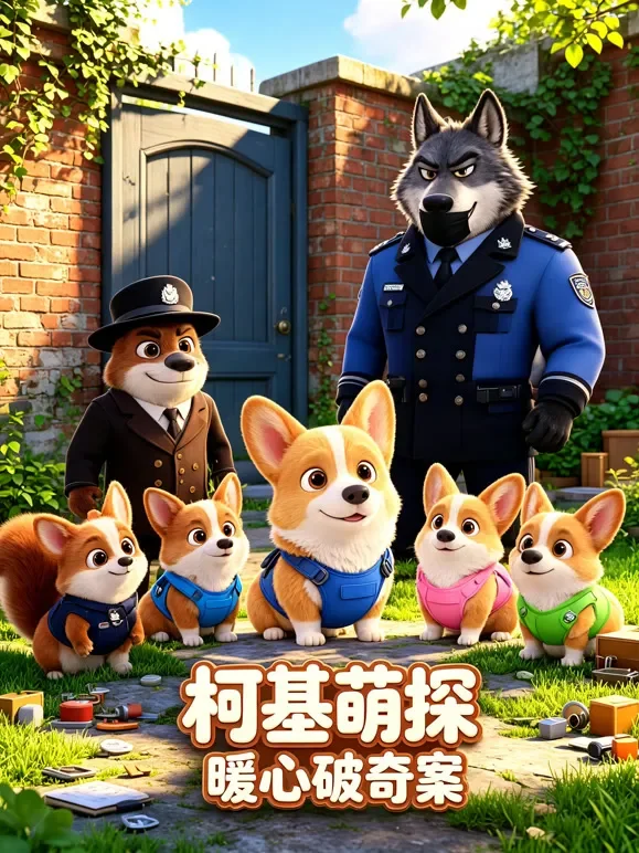 柯基萌探，暖心破奇案动漫海报
