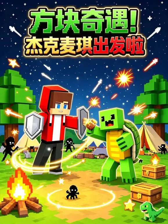 方块奇遇！杰克麦琪出发啦动漫海报