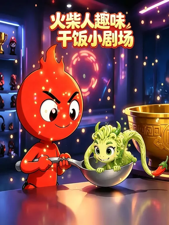 火柴人趣味干饭小剧场动漫海报
