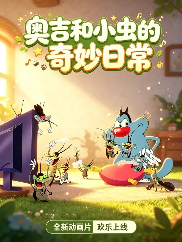 奥吉和小虫的奇妙日常动漫海报