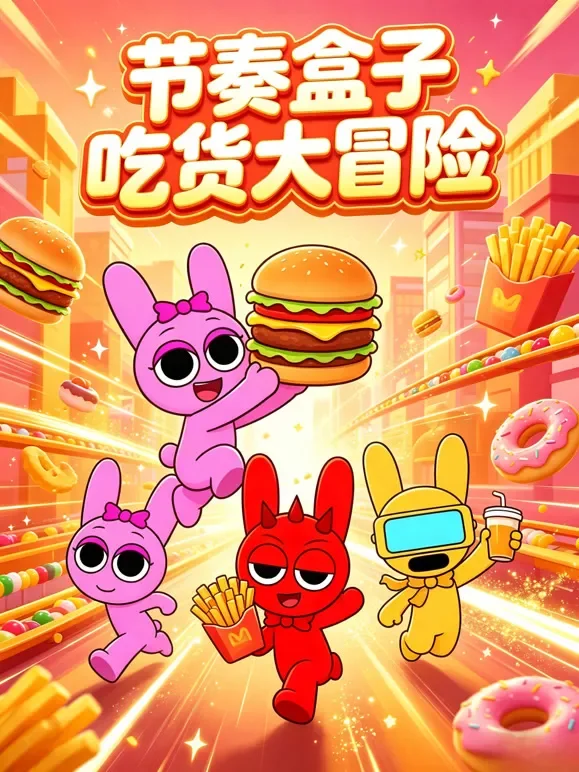 节奏盒子吃货大冒险动漫海报