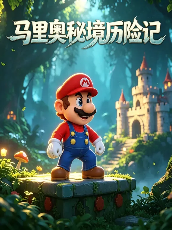 马里奥秘境历险记动漫海报