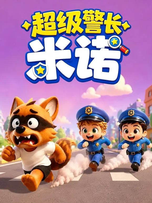 超级警长米诺动漫海报
