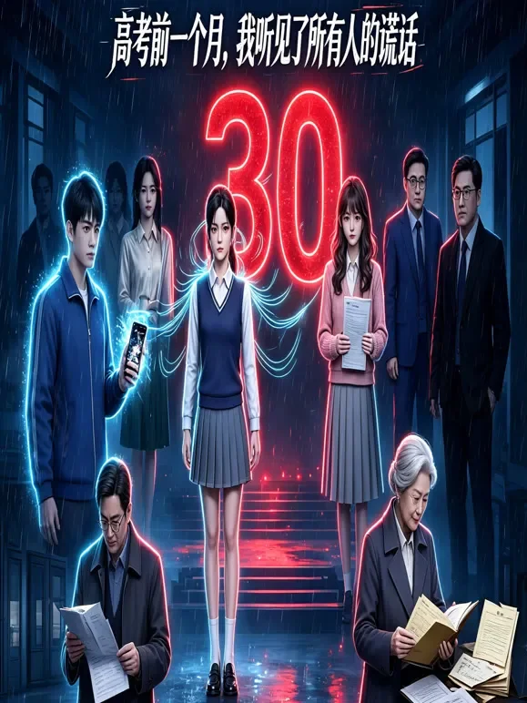 高考前一个月，我听见了所有人的谎话动漫海报