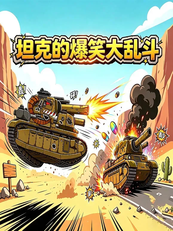 坦克的爆笑大乱斗动漫海报