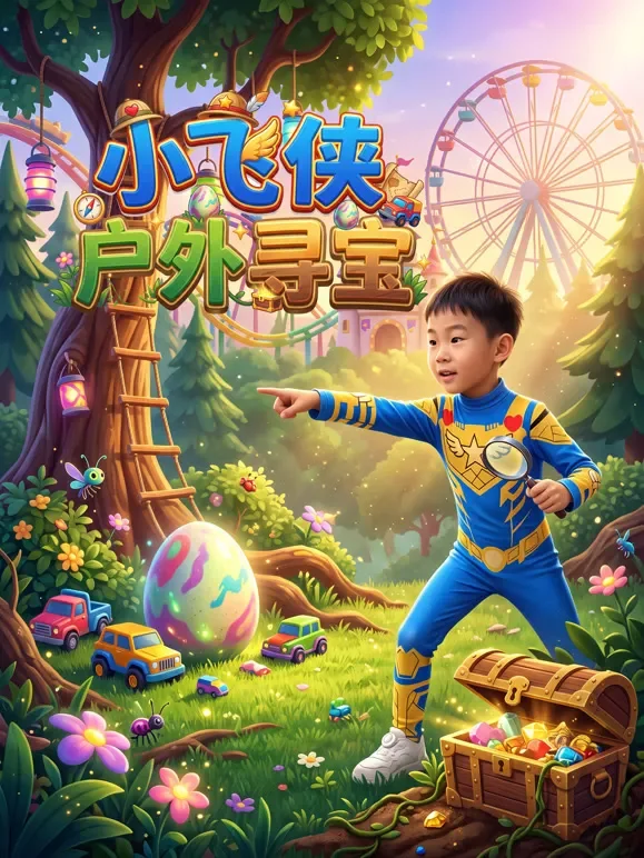 小飞侠户外寻宝动漫海报