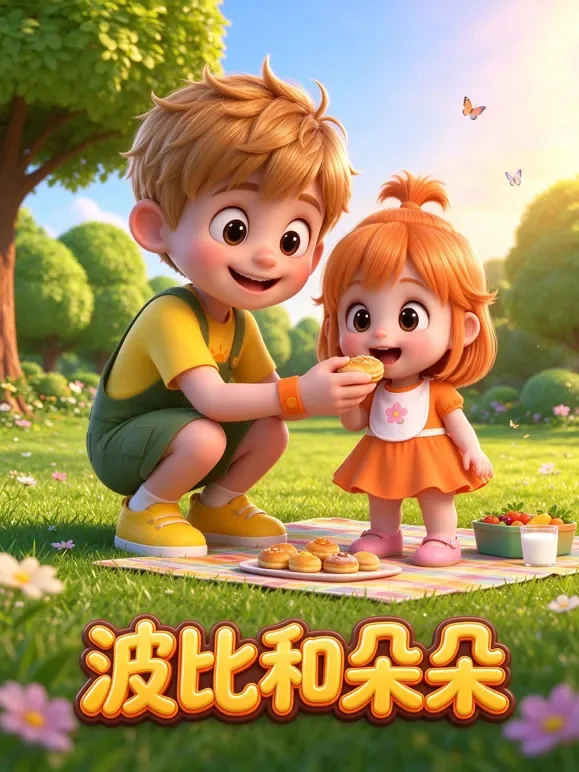 波比和朵朵动漫海报